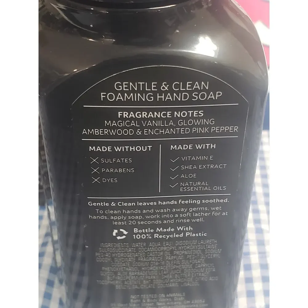 BBW Wicked Vanilla Woods Gentle & Clean Foaming Hand Soap 2 Pack